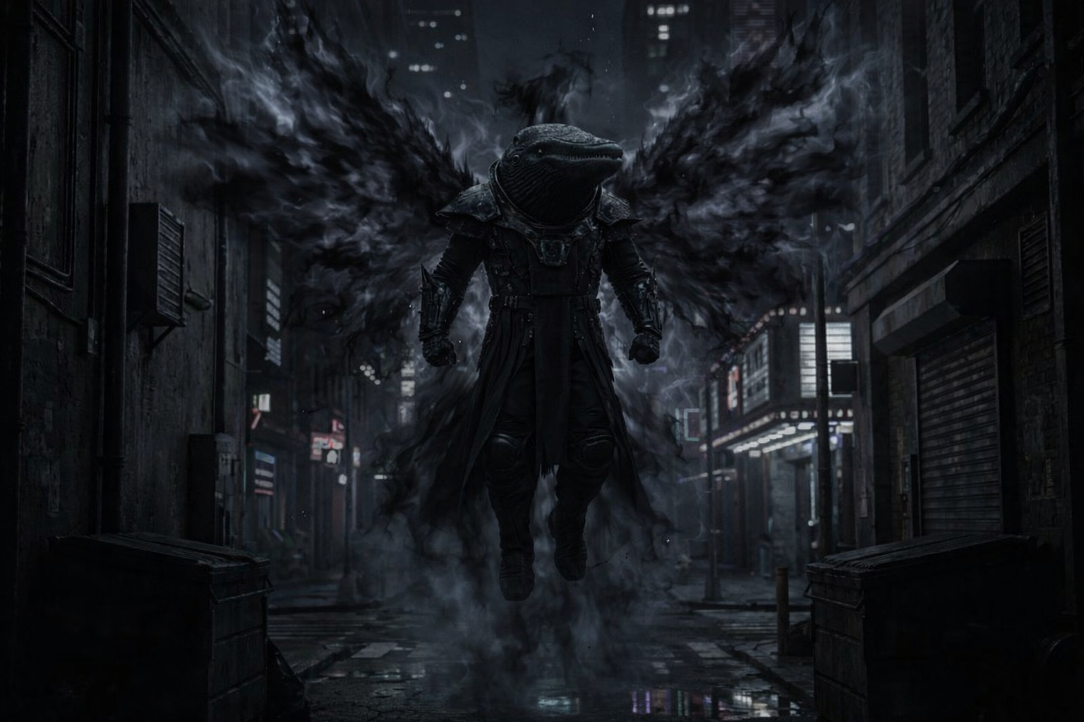 Black Whale Dark Wings