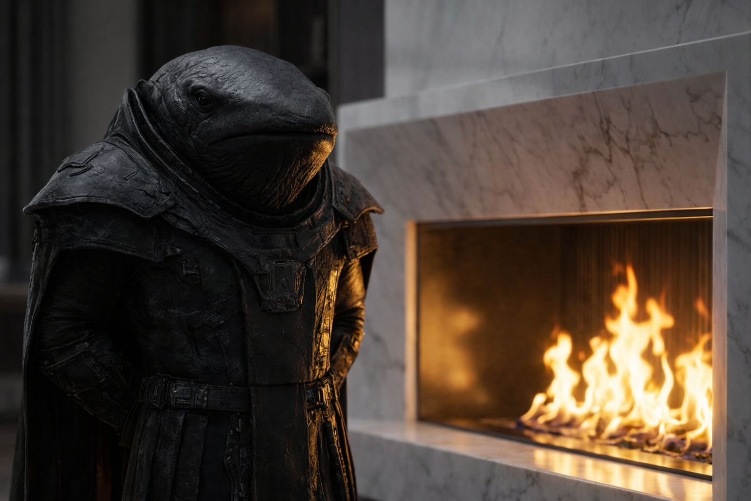 Black Whale Fireplace